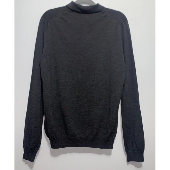 Eddie Bauer Fine Italian Merino Pullover 100% Wool Collared Sweater Men's Large - Picture 4 of 7